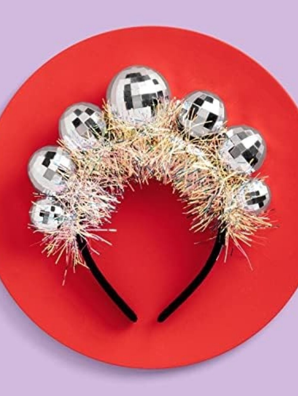 Sparkling Silver Disco Ball Headband